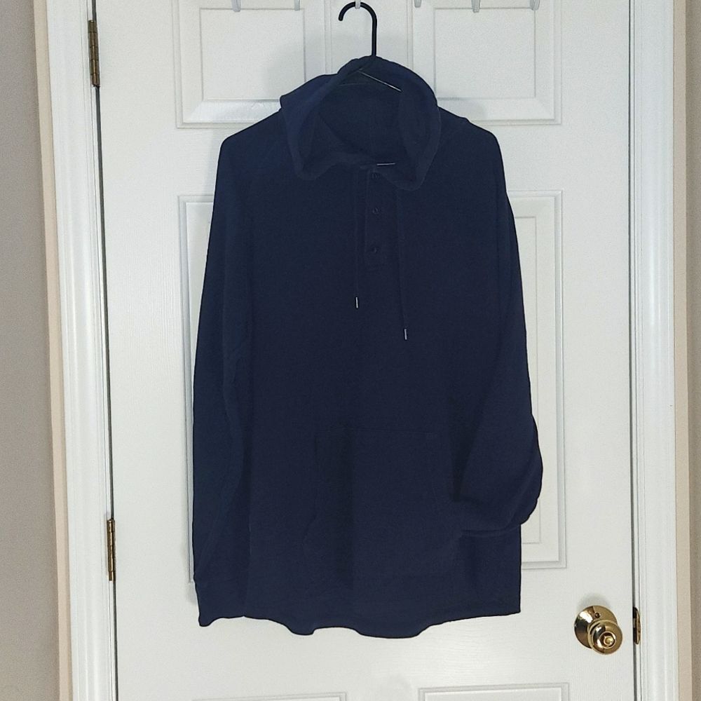 American Eagle XXL Hooded Pullover Navy